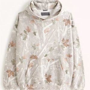 Viral Abercrombie camo hoodie,Essential Popover Hoodie camo white. Men’s sizing